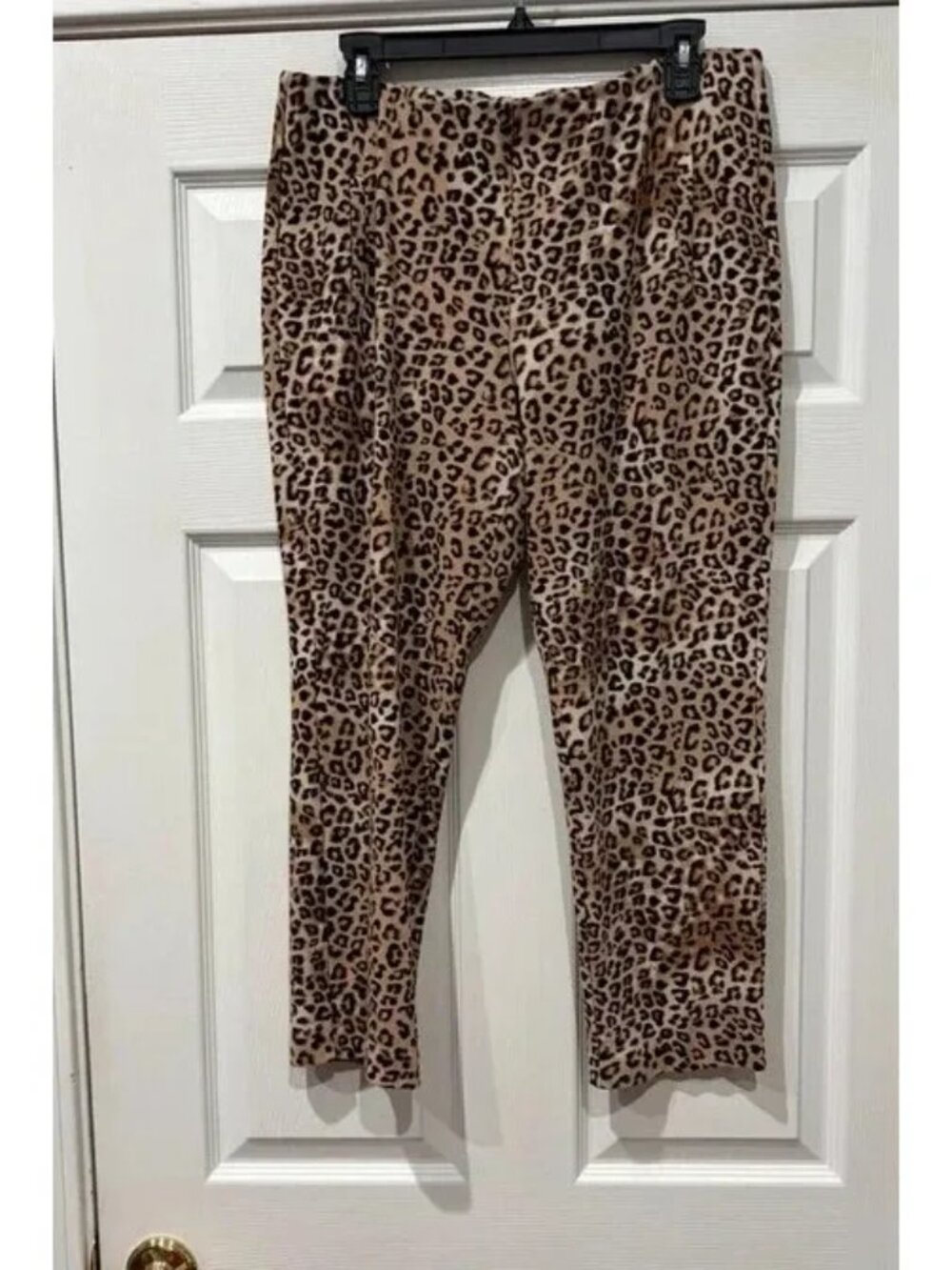 Chico’s Animal Print Tummy Control Pants Women’s Size 2 Petite (12 Petite)